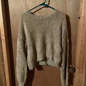Maeve Shimmering Gold Sweater